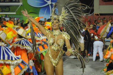 SAMBA HASTANESİ Karnaval, geçit töreni okulu. Rio de Janeiro 'da Karnaval
