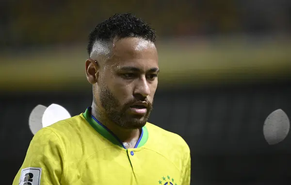 Rio de Janeiro-Brezilya 10 Mart 2023, Neymar Jr, Brezilya ve Şili takımları arasında Maracan Stadyumu 'nda oynanan maçta