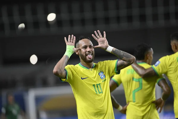 Rio de Janeiro-Brezilya 10 Mart 2023, Neymar Jr, Brezilya ve Şili takımları arasında Maracan Stadyumu 'nda oynanan maçta