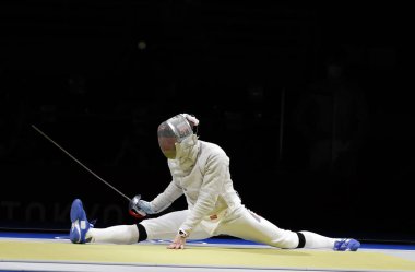 Tokyo-Japonya, 28 Temmuz 2020, Tokyo 2020 Olimpiyat Oyunları Final Eskrim Corea ve Almanya Makuhari Messe Salonu Arena 