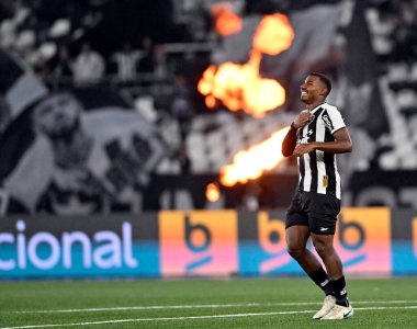 Rio de Janeiro-Brazil, 11 Mayıs 2025, Brezilya Futbol Şampiyonası, Botafogo ve Internacional takımları arasında Nilton Santos Stadyumu 'nda oynanan maç.