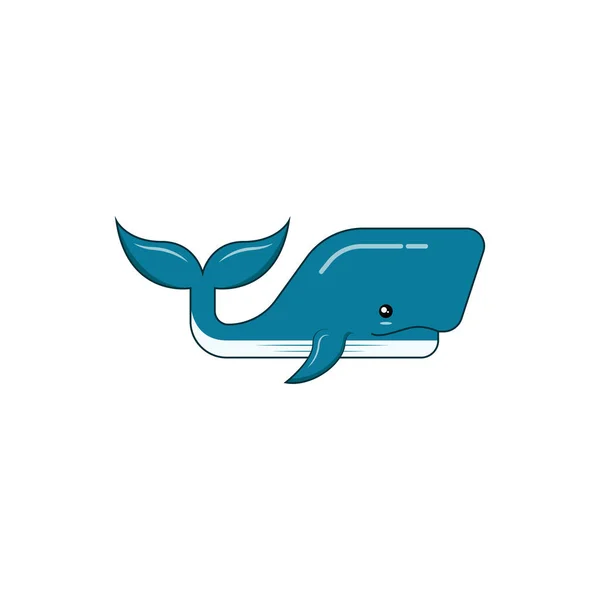 Χαριτωμένο Φάλαινα Διάνυσμα Τέχνης Και Γραφικά — Διανυσματικό Αρχείο