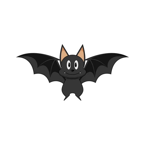 Roztomilý Bat Izolované Vektorové Grafiky — Stockový vektor