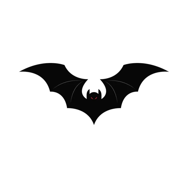 Flying Bat Icon Logo Vector Graphics — Stock Vector