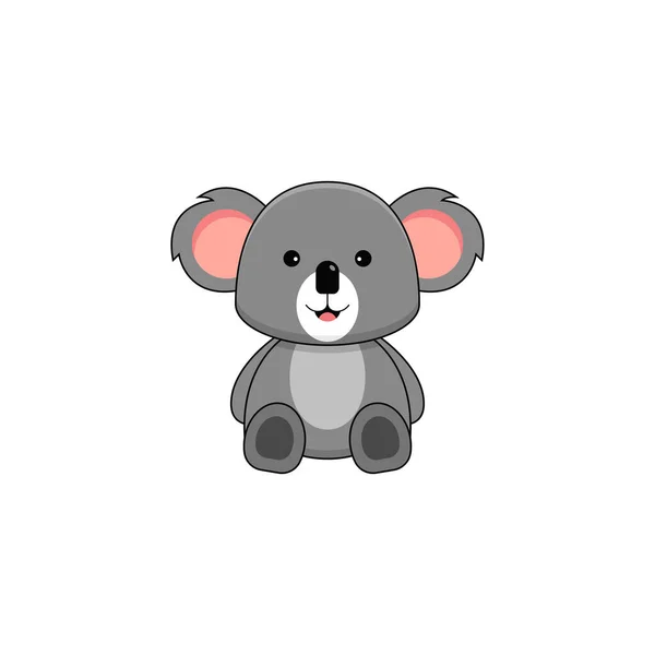 Roztomilý Koala Izolované Vektorové Grafiky — Stockový vektor