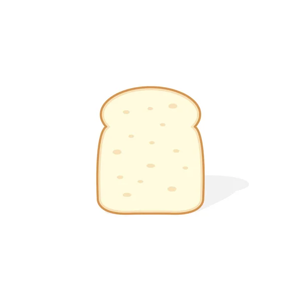 Білий Хліб Ізольована Векторна Графіка — стоковий вектор