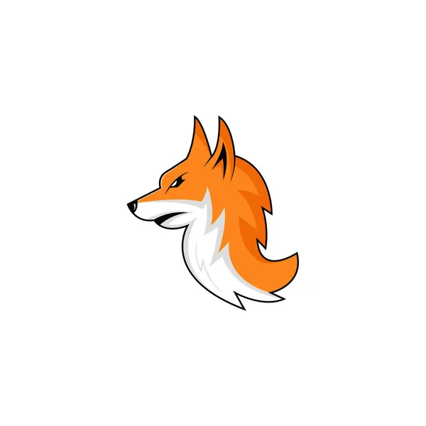 Fox Cabeza Logo Vector Gráficos — Archivo Imágenes Vectoriales