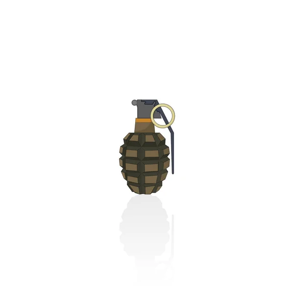 Realistic Hand Grenade Vector Graphics — Stock Vector