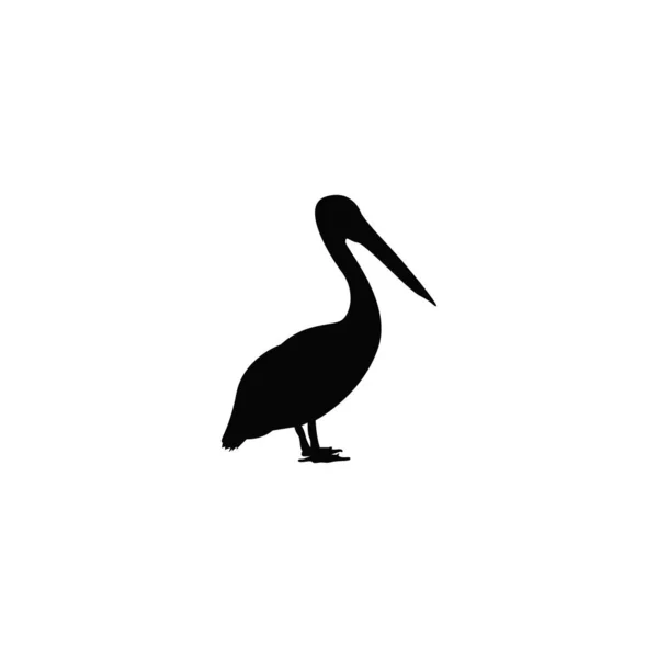 Zole Edilmiş Pelikan Simgesi Veya Logo Vektör Grafikleri — Stok Vektör