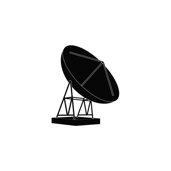 Paraboliczna Grafika Wektorowa Telekomunikacji Satelitarnej — Wektor stockowy