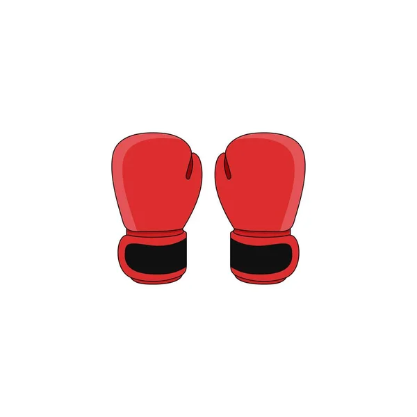 Guantes Boxeo Rojo Gráficos Vectoriales — Vector de stock