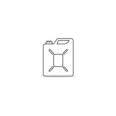 Classic jerry can icon vector graphics