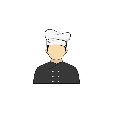 Male chef icon vector graphics
