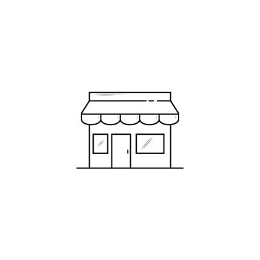 Isolated store icon vector graphics