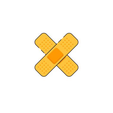 Medical band aid vector graphics