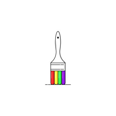 paint brush icon vector graphics