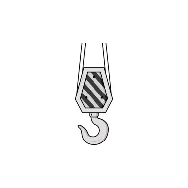 Crane hook vector graphics