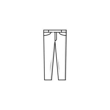Long pants icon isolated vector graphics