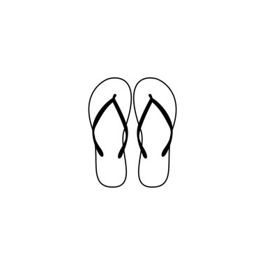 Flip flops icon vector graphics