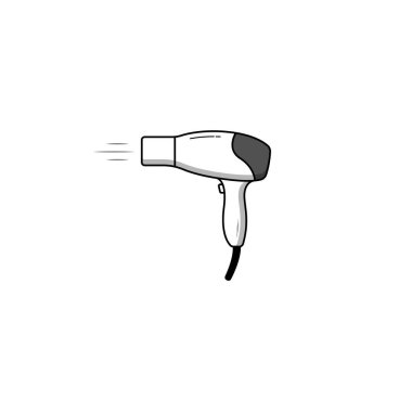 Hair dryer icon isolated vector graphics