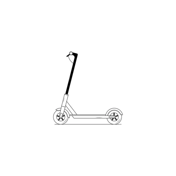Electric Kick Scooter Icon Isolated Vector Graphics — Stockvector