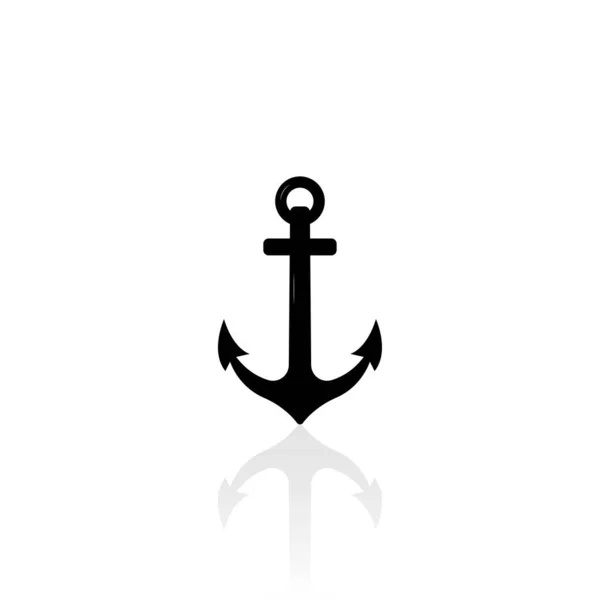 Anchor Icon Isolated Vector Graphics — Stock Vector
