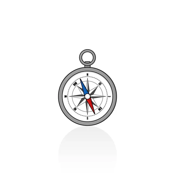 Kompas Izolowany Wektor Sztuki Grafiki — Wektor stockowy