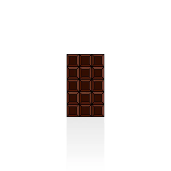 Barra Chocolate Gráficos Vetoriais Isolados — Vetor de Stock