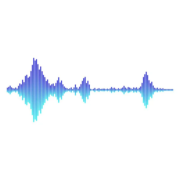 Sound Wave Icon Template Vector Graphics — Stock Vector