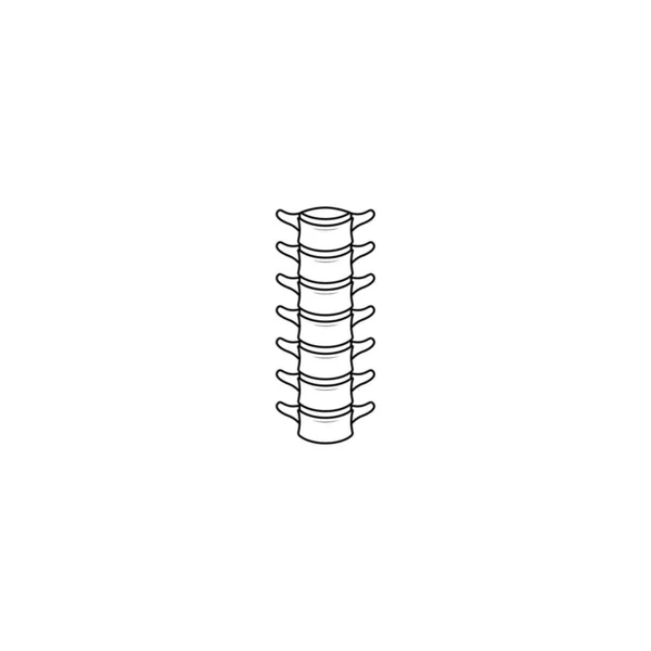 Backbone Symbol Isolierte Vektorgrafik — Stockvektor