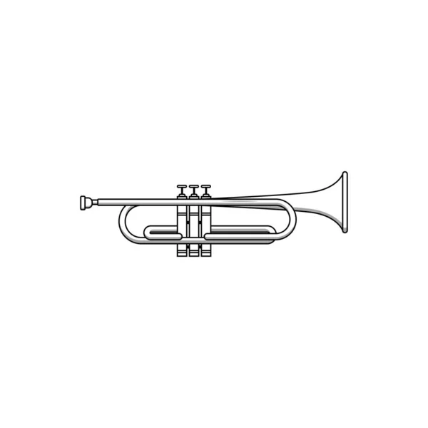 Ikona Trumpety Izolovaná Vektorová Grafika — Stockový vektor