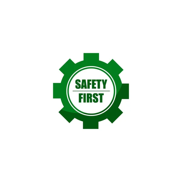 Pierwsza Ikona Bezpieczeństwa Lub Grafika Wektorowa Izolowana Logo — Wektor stockowy