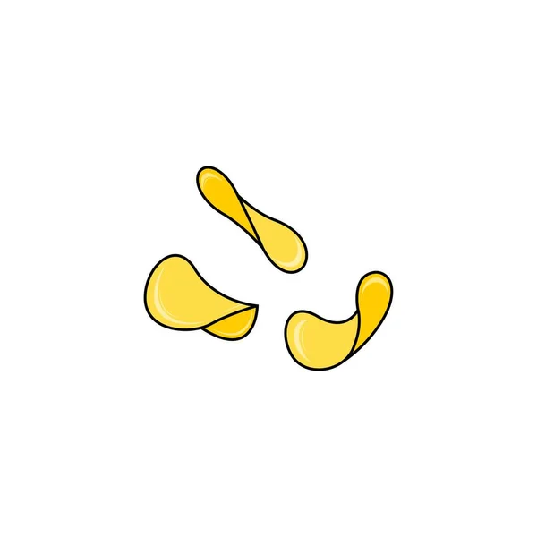 Kartoffelchips Symbol Isolierte Vektorgrafik — Stockvektor