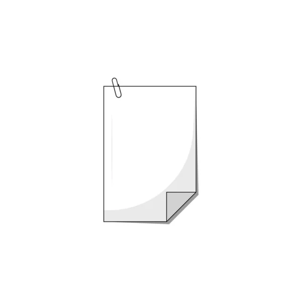 纸夹图标孤立矢量图形 — 图库矢量图片