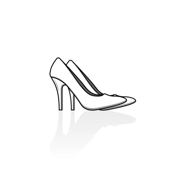 High Heels Icon Isolated Vector Graphics — Stock Vector