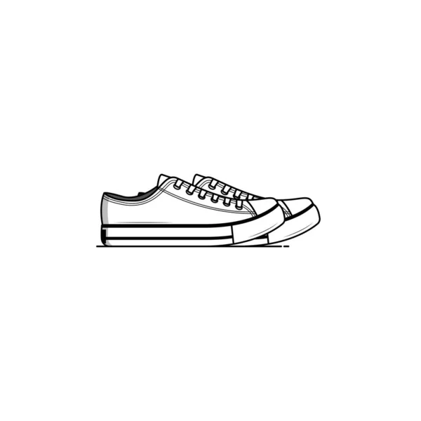 Кроссовки Обувь Изолированные Векторной Графики — стоковый вектор