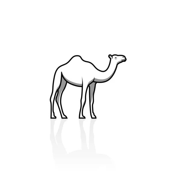 Camel Icon Isolated Vector Graphics — Stock Vector