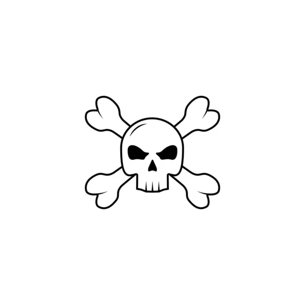 Skull Icon Isolated Vector Graphics — Stock Vector