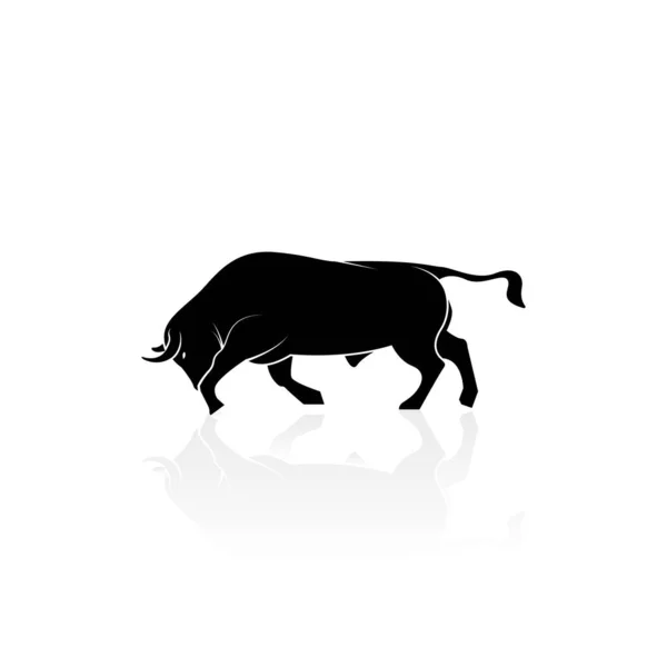 Bullenschlag Logo Vektorgrafik — Stockvektor