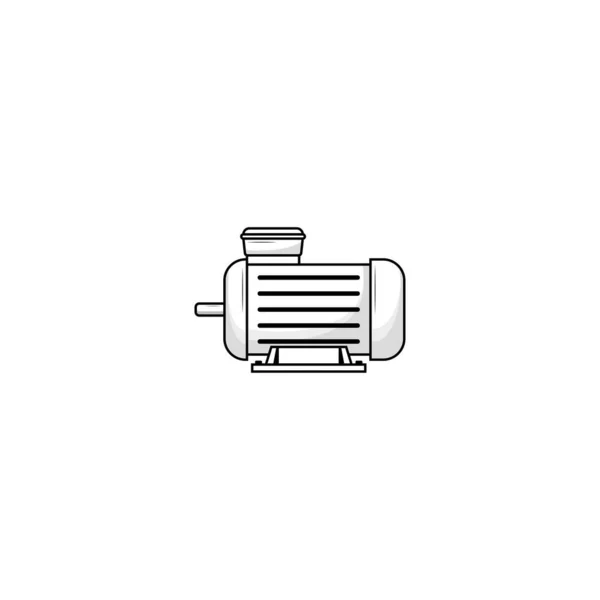 Generador Motor Icono Gráficos Vectoriales Aislados — Archivo Imágenes Vectoriales