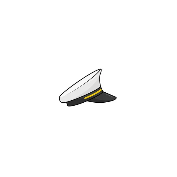 Kaptan Şapka Izole Vektör Grafikleri — Stok Vektör