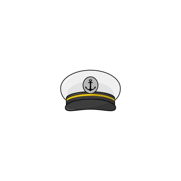 Captain Hat Isolated Vector Graphics — Stock Vector