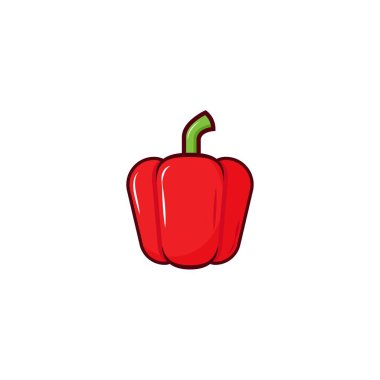 Kırmızı biber izole vektör grafikleri