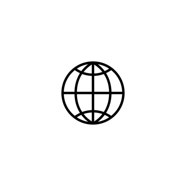 Світова Ікона Ізольована Векторна Графіка — стоковий вектор
