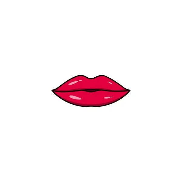 赤い唇分離ベクトルグラフィックス ロイヤリティフリーのストックイラスト