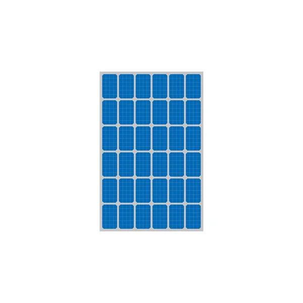 Isolierte Vektorgrafik Für Solarmodule — Stockvektor