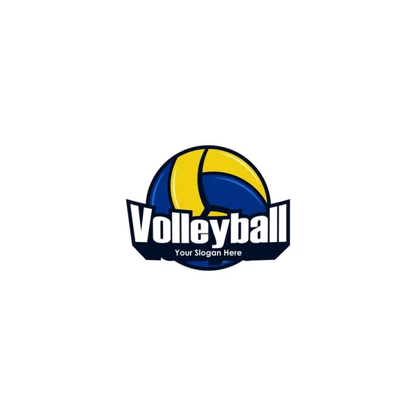 Volleyboll Logotyp Isolerad Vektor Grafik — Stock vektor