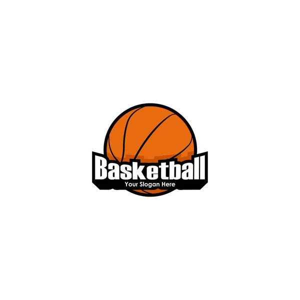Logotipo Del Baloncesto Gráficos Vectoriales Aislados — Vector de stock