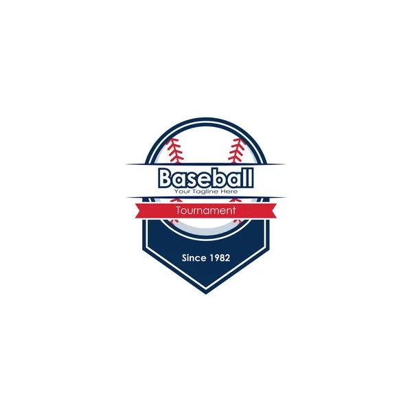 Logotipo Béisbol Gráficos Vectoriales Aislados — Vector de stock