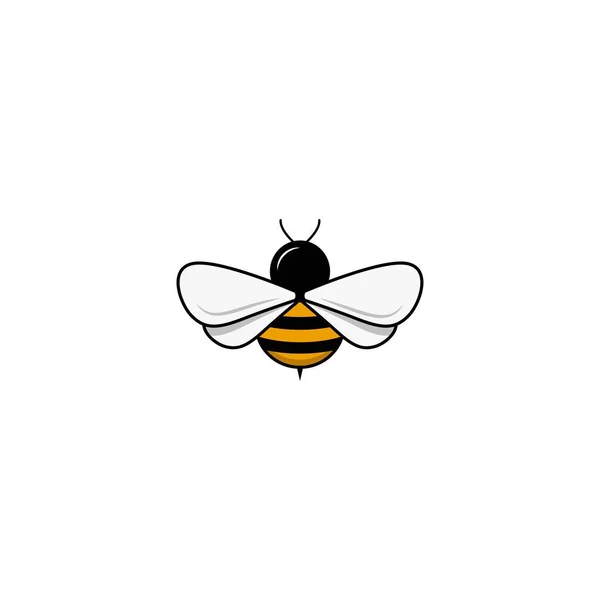 stock vector flying bee logo vector graphics